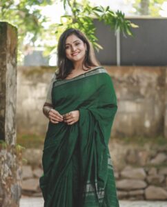 Remya Nambeesan Instagram - Photography @pranavraaaj!!! 🤍❤️ #sari #green