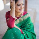 Ritu Varma Instagram - ❣️ Photography @anitakamaraj Styling @beingroofa Saree @pothysofficial Jewellery @aaharya MUA @abhiramisivakumar Hair @saisubha_hairstylist