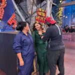 Rubina Dilaik Instagram - Here comes an end to a wonderful series of laughter, banter and tasks….. will surely see you in the next rise … #thekhatrashow #rubinadilaik @bharti.laughterqueen @colorstv @voot