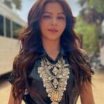 Rubina Dilaik Instagram - Day2 for Ardh Promotions . . . . Styled by: @ashnaamakhijani @styledbyashna Outfit: @poojavermalabel Jewellery: @chaotiqbyarti