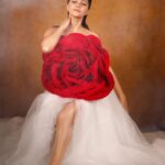 Rubina Dilaik Instagram - People will stare! Make it worth their While ✨…. Finally found a visionary who designs poetry ❤️ @sumanfashionmaker ……. . . . . . Shot by : @prashantsamtani Styled by : @styledbyashna