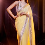 Rukshar Dhillon Instagram - Lights, Camera, Showtime!💥 #AshokaVanamLoArjunaKalyanam Premiere♥️ Styled by- @shefalideora_ @meghanaalluri Make up by - @makeupbysheffali Hair by- @seena_hair143 Photographer- @pranil_chintewar Outfit- @sakshamneharicka Jewellery- @manjulajewellers #RuksharDhillon #AVAK
