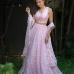 Rukshar Dhillon Instagram - 🌸 #AshokaVanamLoArjunaKalyanam Promotions! 4 Days to go💥 Styled by- @meghanaalluri @shefalideora_ Assisted by- @bhargavikallam Make up by - @makeupbysheffali Hair by- @seena_hair143 Photographer- @_anupphotography Outfit- @shopmulmul Jewellery- @the_chandi_studio #AVAK #RuksharDhillon