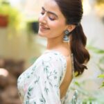 Rukshar Dhillon Instagram - Out of captions but not your love for #AshokaVanamLoArjunaKalyanam ♥️ Styled by- @meghanaalluri @shefalideora_ Make up by - @makeupbysheffali Hair by- @seena_hair143 Photographer- @_anupphotography Outfit- @summerbypriyankagupta Jewellery- @bcos_its_silver #AVAK #RuksharDhillon