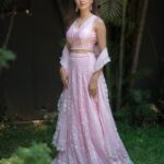 Rukshar Dhillon Instagram - 🌸 #AshokaVanamLoArjunaKalyanam Promotions! 4 Days to go💥 Styled by- @meghanaalluri @shefalideora_ Assisted by- @bhargavikallam Make up by - @makeupbysheffali Hair by- @seena_hair143 Photographer- @_anupphotography Outfit- @shopmulmul Jewellery- @the_chandi_studio #AVAK #RuksharDhillon