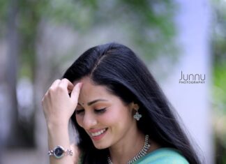 Sadha Instagram - Some more!!! 💙💚🤍 📷 @junnuphotography__