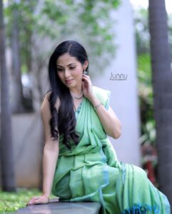 Sadha Instagram - Some more!!! 💙💚🤍

📷 @junnuphotography__