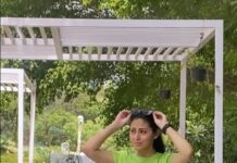 Sadha Instagram - Weekend vibes!!! 💚🤍 #SadaasGreenLife #reelitfeelit #instagramreels