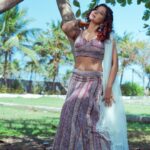 Sakshi Agarwal Instagram - Princess like vibez👑 . @ngrnandha @dhiya_makeoverartistry @countryclubofficial @hepyssaa_couture . #legenga #beauty #indowestern Chennai, India