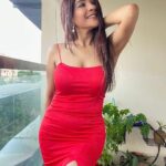 Sakshi Agarwal Instagram – Never mess with a lady in a red dress! Ever! Chennai, India
