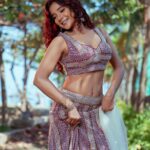 Sakshi Agarwal Instagram - Princess like vibez👑 . @ngrnandha @dhiya_makeoverartistry @countryclubofficial @hepyssaa_couture . #legenga #beauty #indowestern Chennai, India