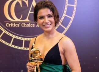 Samantha Instagram - Thankyou @criticschoicefilmawards 🤍 #Raji #TheFamilyMan2 @rajanddk @primevideoin