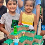 Sameera Reddy Instagram - Hansie’s dream theme Minecraft party finally came true🥳❤️a big thank you to the best sis-in-law & party planner & most importantly my coolest gal pal @diydayalishka for making it so awesome 🎂❤️ #houseparty #minecraft #happyhans #happybirthday 🪁