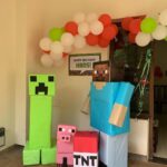 Sameera Reddy Instagram - Hansie’s dream theme Minecraft party finally came true🥳❤️a big thank you to the best sis-in-law & party planner & most importantly my coolest gal pal @diydayalishka for making it so awesome 🎂❤️ #houseparty #minecraft #happyhans #happybirthday 🪁