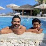 Sameera Reddy Instagram - Say ‘yes’ for happiness 🥳 #throwback #family #gratitude #moments 💫 . @jwmmaldives 🏖 JW Marriott Maldives Resort & Spa
