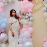 Sanjjanaa Instagram – After celebrating my own baby shower in the Hindu culture .. It was a blessing in disguise to be celebrating my dreamy baby showers yesterday for the second time in my husbands Muslim religious culture .. ❤️❤️❤️ 

The ceremony included my sister in laws to cook very big Tiffin box of various kinds of sweets and the same was unboxed , & Fed to me by my husband .. And I fed the fancy traditional sweets to my husband and my close ones as well ❤️

I choose to invite only my near and dear ones who really are in touch with me in life and not to reach out to people who don’t matter and called for the heck of it . 

There were still 300 people in our guest list who showed up Who Are our closest first Circle of family and friends .. I thank everyone to have come over and showered your blessings on me & on my baby to come . 

The best people will find a way to stay no matter if it is in a thick or thin .. The plastic would not survive ❤️ 

Life is beautiful and less complicated if we have only real people who matter to us in our life is what I have learnt over a period of time ❤️ 

The yummy traditional “ Muslimstyle Mutton Biryani “  was the highlight of the menu and the showstopper for the day . Therefore the venue to celebrate our event was my Mother in laws Ancestral residence as we wanted to have a customised food menu that was prepared & served in house . 

Here’s a glimpse of my #godhbharae #babyshowers ❤️. 

I thank in the Almighty for all the blessings and happiness . I am very gratitude full to people of my family who have been my pillar of strength in life 🌸 

20 days to go for my little one to arrive , count down begins .. please keep us in your love & blessings ❤️ 

More pics to follow soon ❤️

Outfit by – Chanda gowda @chandangowda_official 
Photos – Harshitha venu @happeningpixels 
Makeup – Pooja @prettify_makeover 
Decor by – Arshita & Amrutha @hidden.lightz 
Mehendi by Kiran kumar  @mehendistoriesbykiran
Watch from my personal collection by @longines 
Jewellry from my personal collection by @shreekrishnadaimonds & Jewellry , Commercial Street . Karnataka, Bangalore