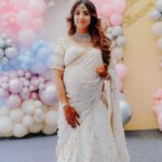 Sanjjanaa Instagram – After celebrating my own baby shower in the Hindu culture .. It was a blessing in disguise to be celebrating my dreamy baby showers yesterday for the second time in my husbands Muslim religious culture .. ❤️❤️❤️ 

The ceremony included my sister in laws to cook very big Tiffin box of various kinds of sweets and the same was unboxed , & Fed to me by my husband .. And I fed the fancy traditional sweets to my husband and my close ones as well ❤️

I choose to invite only my near and dear ones who really are in touch with me in life and not to reach out to people who don’t matter and called for the heck of it . 

There were still 300 people in our guest list who showed up Who Are our closest first Circle of family and friends .. I thank everyone to have come over and showered your blessings on me & on my baby to come . 

The best people will find a way to stay no matter if it is in a thick or thin .. The plastic would not survive ❤️ 

Life is beautiful and less complicated if we have only real people who matter to us in our life is what I have learnt over a period of time ❤️ 

The yummy traditional “ Muslimstyle Mutton Biryani “  was the highlight of the menu and the showstopper for the day . Therefore the venue to celebrate our event was my Mother in laws Ancestral residence as we wanted to have a customised food menu that was prepared & served in house . 

Here’s a glimpse of my #godhbharae #babyshowers ❤️. 

I thank in the Almighty for all the blessings and happiness . I am very gratitude full to people of my family who have been my pillar of strength in life 🌸 

20 days to go for my little one to arrive , count down begins .. please keep us in your love & blessings ❤️ 

More pics to follow soon ❤️

Outfit by – Chanda gowda @chandangowda_official 
Photos – Harshitha venu @happeningpixels 
Makeup – Pooja @prettify_makeover 
Decor by – Arshita & Amrutha @hidden.lightz 
Mehendi by Kiran kumar  @mehendistoriesbykiran
Watch from my personal collection by @longines 
Jewellry from my personal collection by @shreekrishnadaimonds & Jewellry , Commercial Street . Karnataka, Bangalore