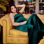 Sanjjanaa Instagram - 👗 @chandangowda_official @prettify_makeover 💄 💄 products by @official_dermacol_india @gawkygooseofficial location partners . Hair styled by 💇‍♀️ @makeover_by_bhavyagowda6 📸 @happeningpixels Gawky Goose