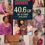 Sargun Mehta Instagram - Shukar shukar shukar #SAUNKANSAUNKNE running BLOCKBUSTERLY in theatres near you