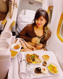 Shaalin Zoya Instagram - when you get friendly cabin crew, you get photos for insta.