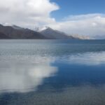 Shakti Arora Instagram - Virgin pangong lake. ❤️ #shaktiarora #leh #ladakh #pangonglake Pangong Lake