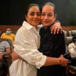 Shamna Kasim Instagram - ✨❤️ Lots of love and kisses to u my dear @shamnakasim I have know her for many years and she still is the same loving and caring girl ❤️❤️ You always deserve the best and I'm so happy for your comeback film "Vichitthiran".. Loved the film and your acting.. God bless you with all happiness. Guys watch Vichitthiran tomorrow in theatres.. @actorrksuresh anna and @madhucine have executed the film so well. Anna acting was subtle and realistic.. A must watch crime drama which will make you sit on the edge of your seat. All the best to the whole team ❤️❤️❤️✨ Sathyam Cinemas
