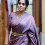 Shamna Kasim Instagram - Being happy is the greatest form of success… Styling : @jaffarimaam Saree : @deinudesigns Jwellery : @kushalsfashionjewellery Pics : @freekphotography_