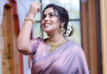 Shamna Kasim Instagram - Being happy is the greatest form of success… Styling : @jaffarimaam Saree : @deinudesigns Jwellery : @kushalsfashionjewellery Pics : @freekphotography_