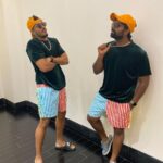 Shanthanu Bhagyaraj Instagram - The “patta patti” swag with my brodhah @deepak__ravi 🤣 Sorry bro, gathered a lot of courage to post this 🤣🤣🤣 📸: @kikivijay11 #pattapatti #dubai #instagood #instagram #insta #fashion #fashionstyle #swag #swagg Merdef City Center