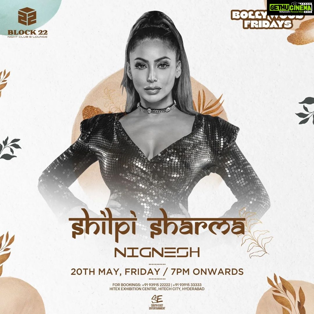 Shilpi Sharma Instagram - Back to this beautiful city Hyderabad on Friday 20 th May . Catch me Live at @block22club to enjoy the best of Bollywood and create some funfilled memories. Brought to you by the best - @entertainmentsoutheast @adarshlohia π See you guys soon. . . . . #hyderabad #nightlife #music #party #bollywoodmusic #Friday #weekend Hyderabad, Telanga, India