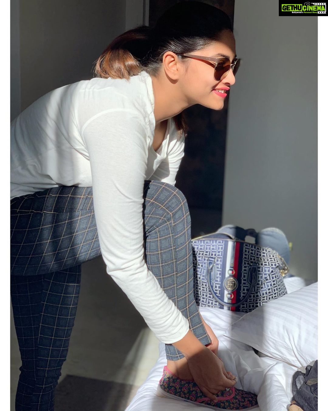 Shivani Narayanan Instagram - Life is a Race ❤️ .. Run Run 🏃♀️ between nowhere to Run coz its lockdown 👱🏻♀️.. #stayhome #staysafe