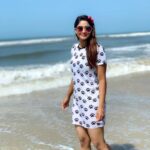 Shivani Narayanan Instagram – Beach Pulingooo 🏝 🌊 Taj Exotica Resort & Spa, Goa