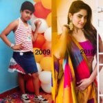 Shivani Narayanan Instagram - 2009 - 2019 ❤️ Feeling Thankfull to God for what I'm Today❤️ #10yearschallenge 💫💖 #shivaninarayanan