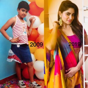 Shivani Narayanan Instagram - 2009 - 2019 ❤️ Feeling Thankfull to God for what I'm Today❤️ #10yearschallenge 💫💖 #shivaninarayanan