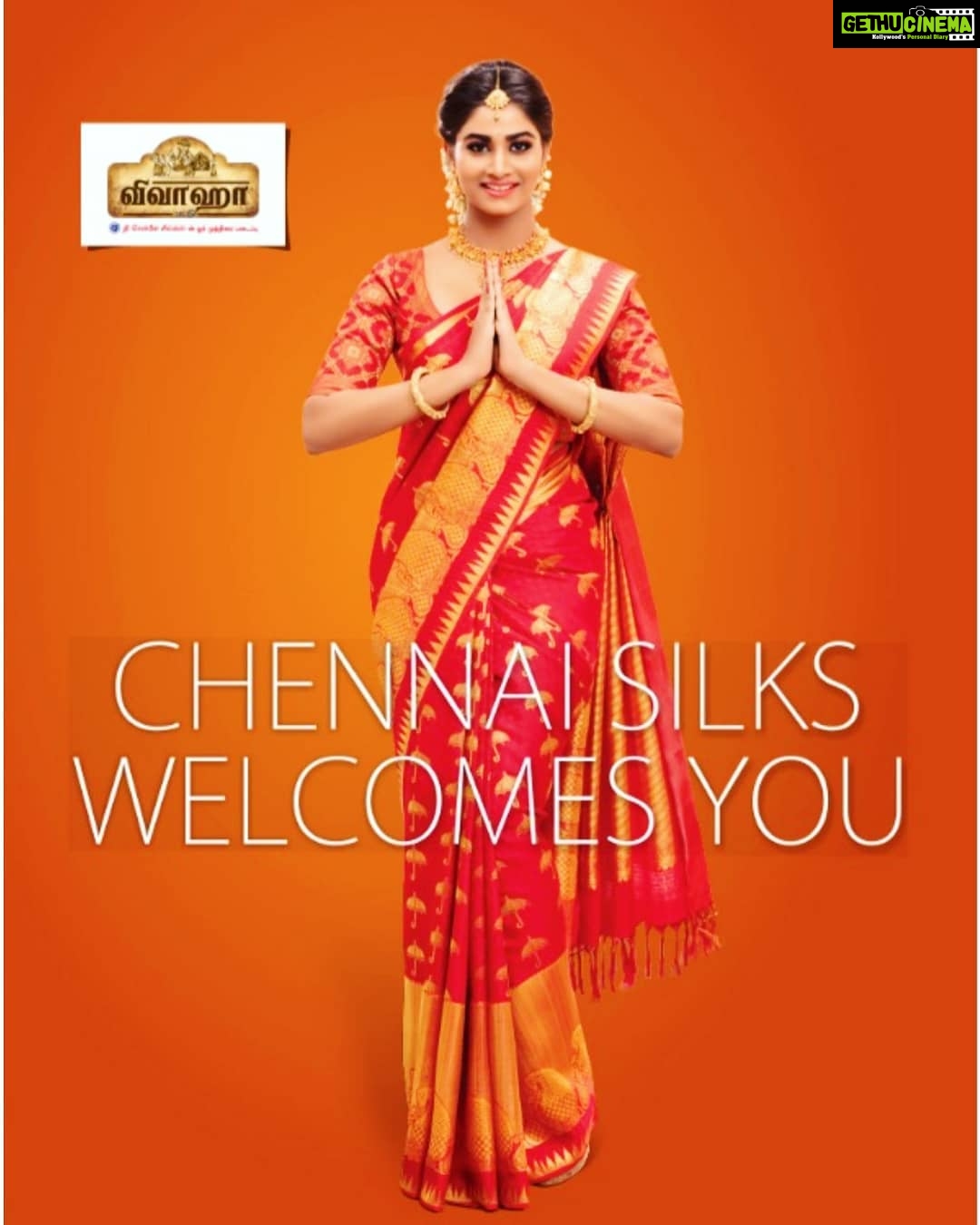 Shivani Narayanan Instagram - Chennai Silks ❤ #vivaahacollections #shivaninarayanan
