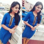 Shivani Narayanan Instagram – Blue 💙👣