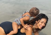 Shriya Saran Instagram - Love laughter and happiness To love without condition, to talk without intention, to give without reason, care without expectation, that's the spirit of true love Bhagvan’s Geeta . @andreikoscheev Photographed by Radha’s nanny , Divya didi ! Thank you my love