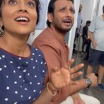 Shriya Saran Instagram - When your Co star doesn’t let you take a small video . @sharmanjoshi Thank you for being amazing , thank you for being you , So grateful I got to work with you . Hugs and love to you