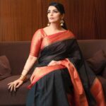 Shweta Menon Instagram - #shwethamenon Shwetha Menon MUA & Stylist: @avinash_s_chetia Saree: @thebrandstorebyfebitha Blouse: @fara_designs Camera: @lensqueen_photography_ @ranjith_lensqueen Kochi, India
