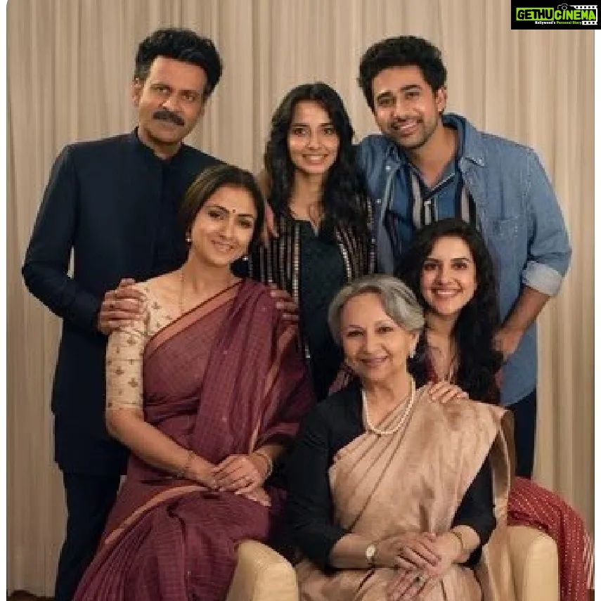 Simran Instagram - Its an honor & previledge to work with the legend #sharmilatagore The Batra's story will win your hearts after all it is all our stories. @bajpayee.manoj @rahulchittella #surajsharma @siddkhoslamusic @chalkboardentertainment