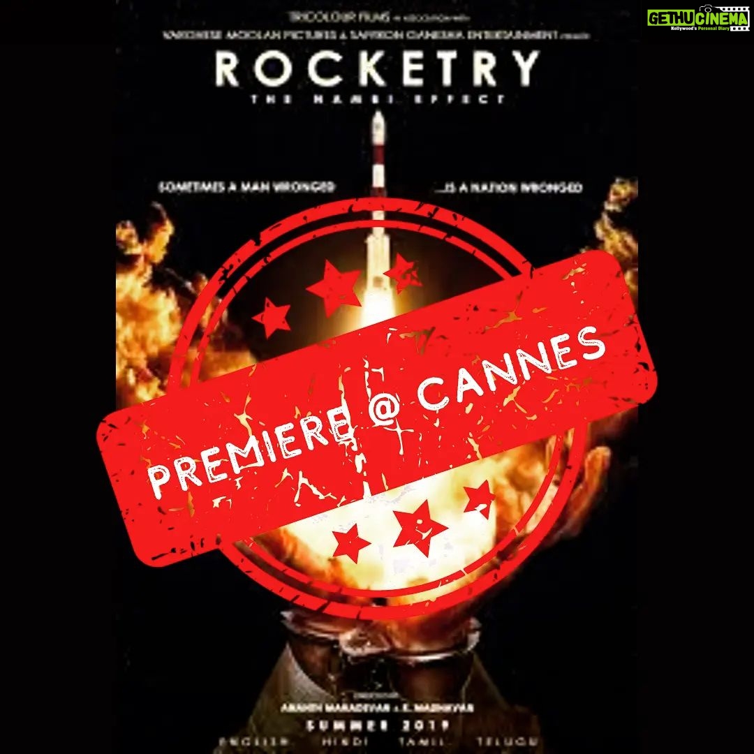 Simran Instagram - Perfect launch to Maddy's Mastery - ROCKETRY! I am sure it will perfectly be placed in the orbit and shine bright. CANNES it is... Yayyyyyyyy!!!!!!! @actormaddy keep going higher & higher 🚀🚀🚀 #rocketry #madhavan #kollywood #kollywoodmovie #kollywoodactress #premiere