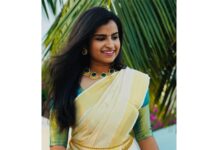 Sivaangi Krishnakumar Instagram - Ellavarkum hridhayam niranja Onaashamsagal🌸🌺❤️ PC @cyril_eanastein Accessories @style_statement_by_shakthi