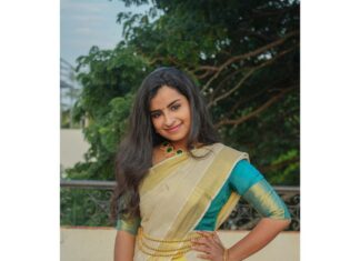 Sivaangi Krishnakumar Instagram - Ellavarkum hridhayam niranja Onaashamsagal🌸🌺❤️ PC @cyril_eanastein Accessories @style_statement_by_shakthi