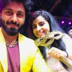 Sivaangi Krishnakumar Instagram – Trending pair Award from @vijaytelevision (Vijay Tele Awards) thankyou @vijaytelevision for this. This award will be a memory of our 9 time pairing in CWC2 . Thankyou @ashwinkumar_ak for being so supportive and special☃️. Finally to all our fan pages and well wishers, I have seen all your edits . That shows the love you all have on us. The reason for us getting this awards is you all . So dedicating this award to #ashaangi  fans ❤️🙏🏼