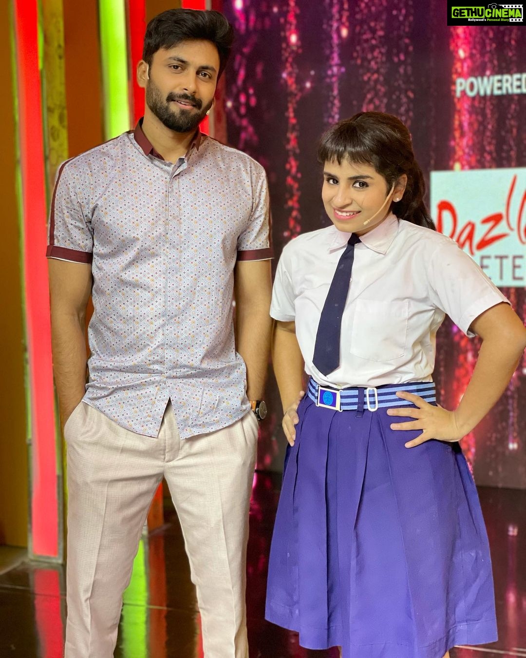 Sivaangi Krishnakumar Instagram - Nithya🥰 With seniorrrr😍and annansss😍