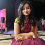 Sivaangi Krishnakumar Instagram - Shooting at late nights be like🤪 PC: @sakthii___ Wearing: @styl_boutique_chennai