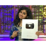 Sivaangi Krishnakumar Instagram - Dream come true! 😍Got my Silver Play Button from @youtubeindia for crossing 100k subs😍without you all this wouldnt have been possible😍full unboxing video in my youtube channel😍