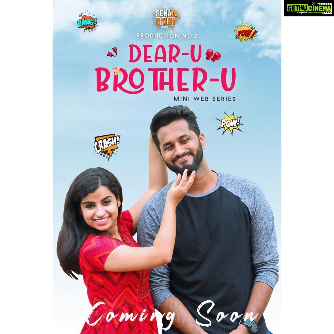 Sivaangi Krishnakumar Instagram - Coming soon❤️ First time in a web series 😍that too with my brotherhhhhhh @eniyan_s