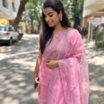 Sivaangi Krishnakumar Instagram – 🌸🌸💐
Wearing @elegant_fashion_way 
Muah : @suni_makeup_hair