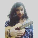 Sivaangi Krishnakumar Instagram - Small try with the ukulele! First time playing it. So excuse my flaws and support😍 Hello 100k fam❤️